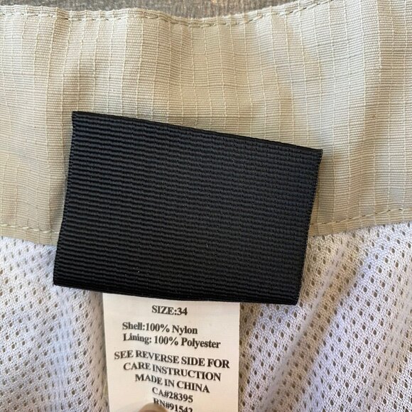 Sea Doo BRP Hybrid Shorts Mens 34 Swim Shorts Bermuda Tan Red - Picture 8 of 8